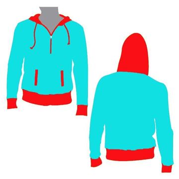 Picture of Beast Hooded Half Zip Style 835 Blank