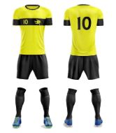 Picture of Custom Made Soccer Game Uniform Kits with Team Logo and Player Numbers. Style N109C.