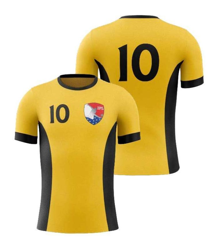 Picture of Custom Made Soccer Game Uniform Jersey with Team Logo and Player Numbers. Style 103J.