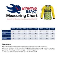 Picture of Goal Keeper Jersey with Padded Elbows, Lightweight Fabric, Sublimated Design and Full Sleeves. Unisex Soccer Shirt.