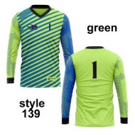 Picture of Goal Keeper Jersey with Padded Elbows, Lightweight Fabric, Sublimated Design and Full Sleeves. Unisex Soccer Shirt.