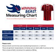 Picture of 2024-25 Milano Soccer Jersey with Play Fresh Fabric for Comfort, Long-Lasting Colors & Unisex Fit - Home Colors