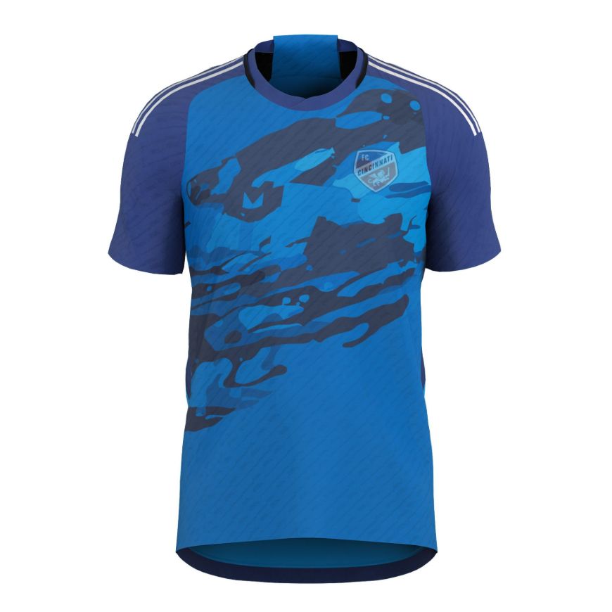 Picture of 2024-25 Cincinnati Soccer Jersey - Lightweight Fabric, Standard Size Moisture-Wicking Fan Shirt, Comfortable Fit, Home Colors