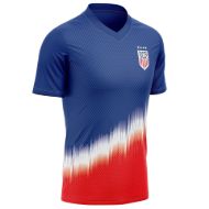 Picture of 2024-25 USA Soccer Jersey - Lightweight Sublimated Design, Interlock Play Fresh Tech, Comfortable Unisex Fit