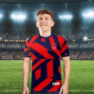 Picture of 2021-22 USA Women’s Soccer Jersey - Lightweight Sublimated Design, Interlock Play Fresh Tech, Comfortable Fit