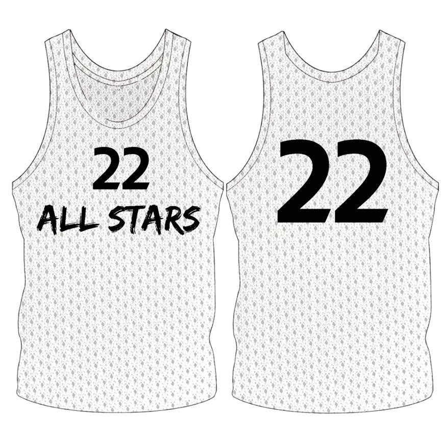 Picture of Custom Made Sleeveless Training Vest with Club Name and Number at the Chest and Number Center Back. Style 905-07.